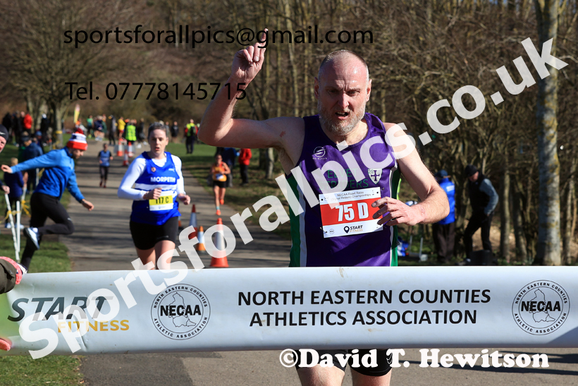 Masters Men Over-50s, 2026 NECAA Royal Signals Road Relays, Hetton Lyons Country Park, Hetton le Hole. Photo: David T. Hewitson/Sports for All Pics